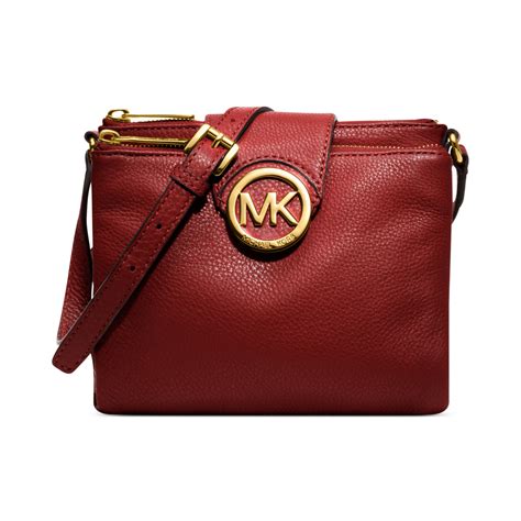 michael kors fulton handbag red|michael kors fulton large crossbody.